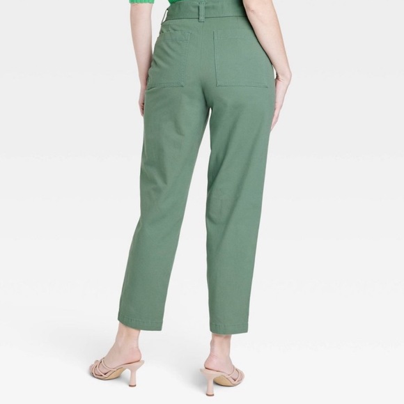 NWT High-Rise Tapered Ankle Tie Front Pants|A New Day Size 4 - Picture 2 of 13